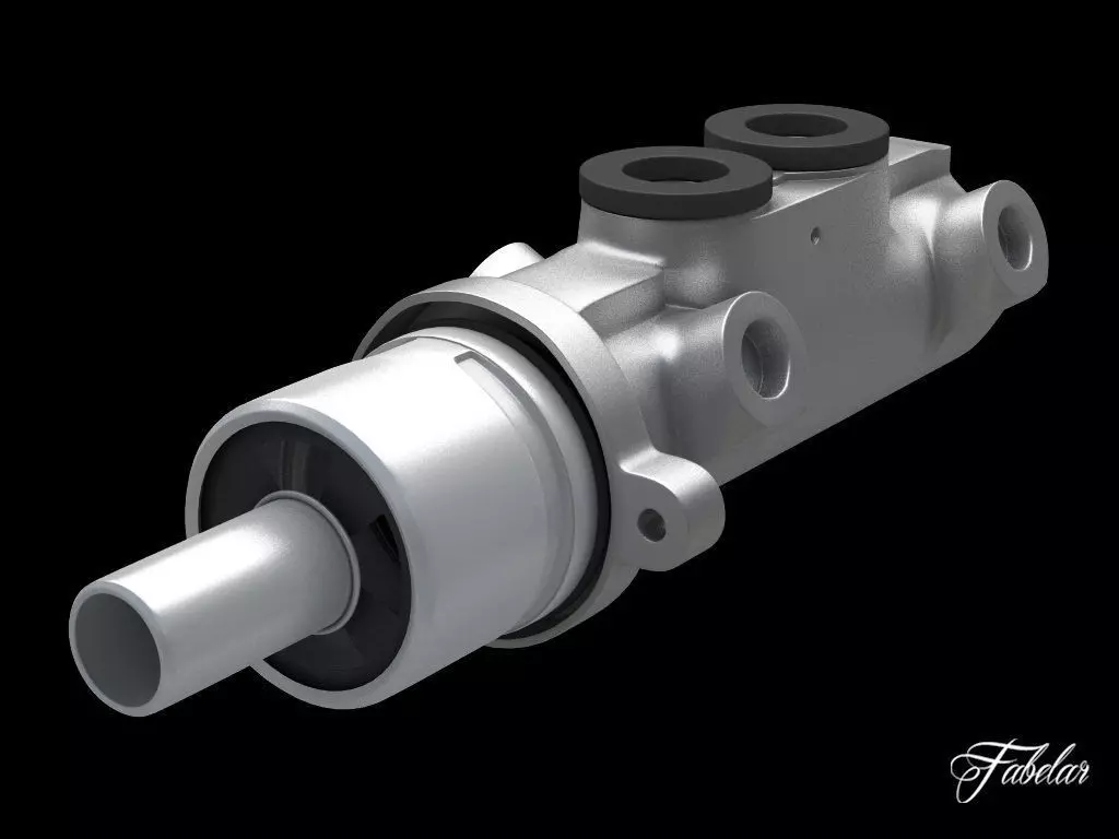 Brake master cylinder 3D model_0