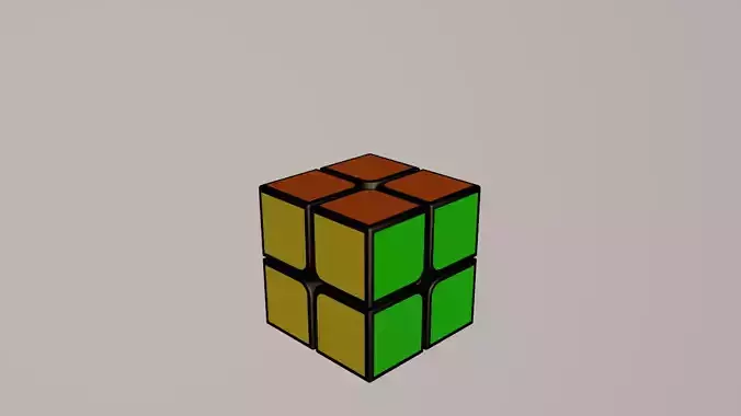 rubix cube 2x2 Free 3D model