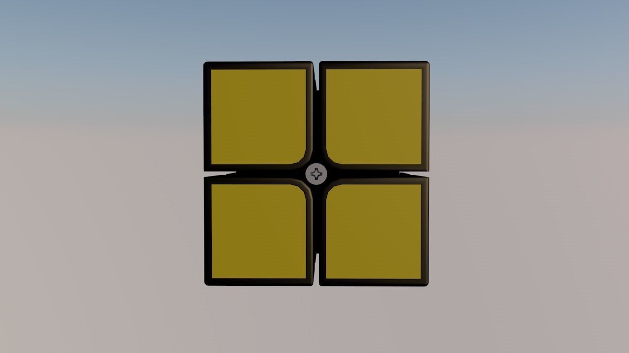 rubix cube 2x2 Free 3D model_1