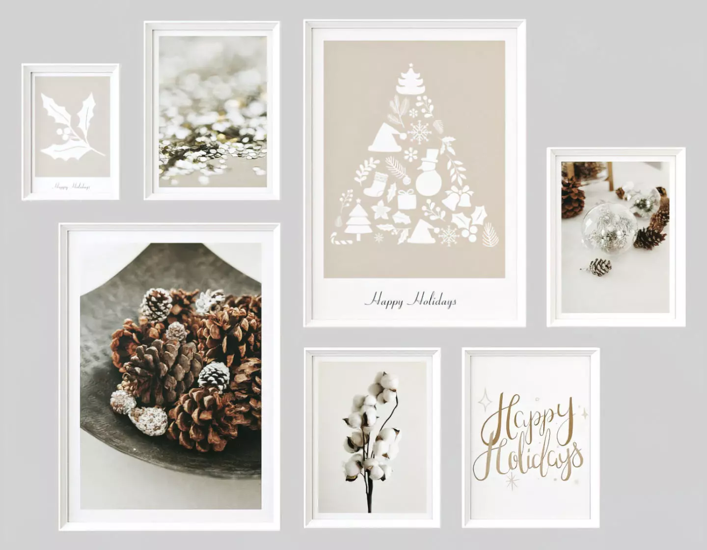 Christmas posters 3D model