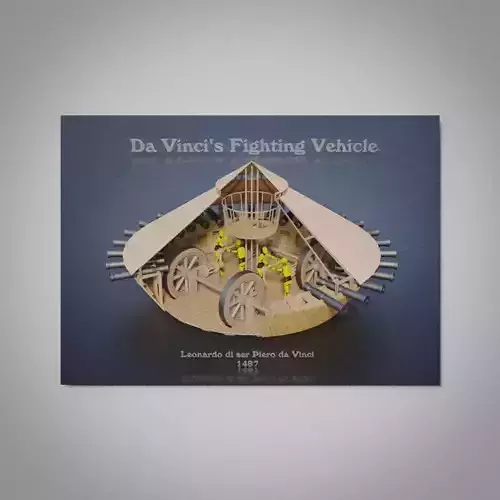 Da Vinci Tank Wall Picture 3D model