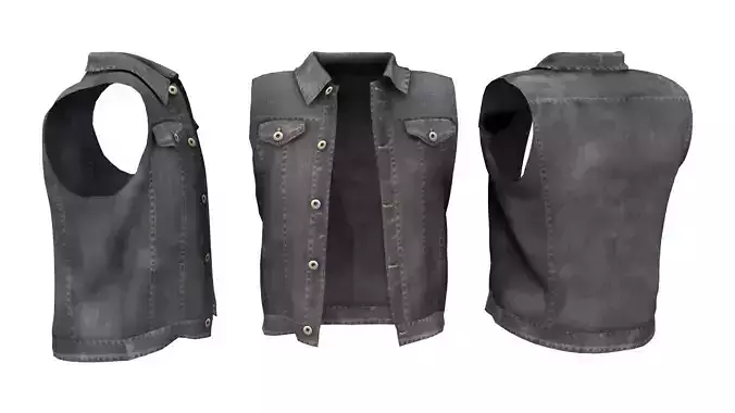 Male Denim Vest