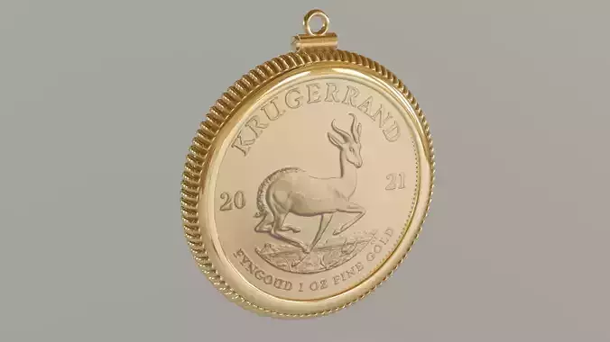 33mm Krugerrand one ounce gold coin mount bezel