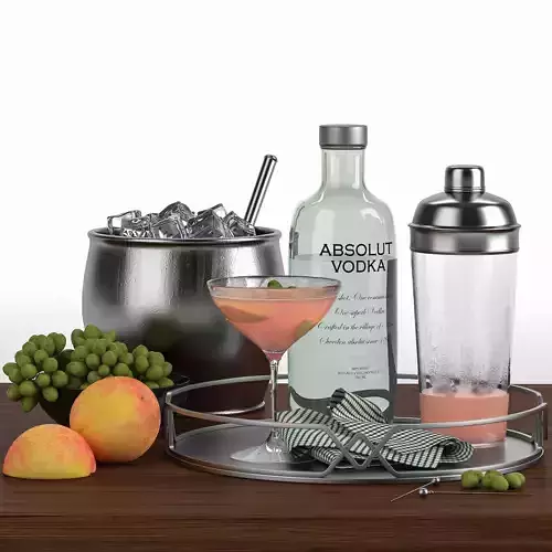 cocktail Decor set-02 3D model