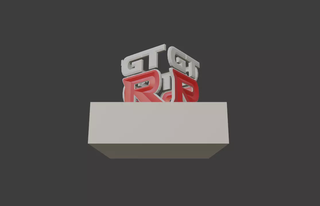 Nissan GTR Logo  3D model_0