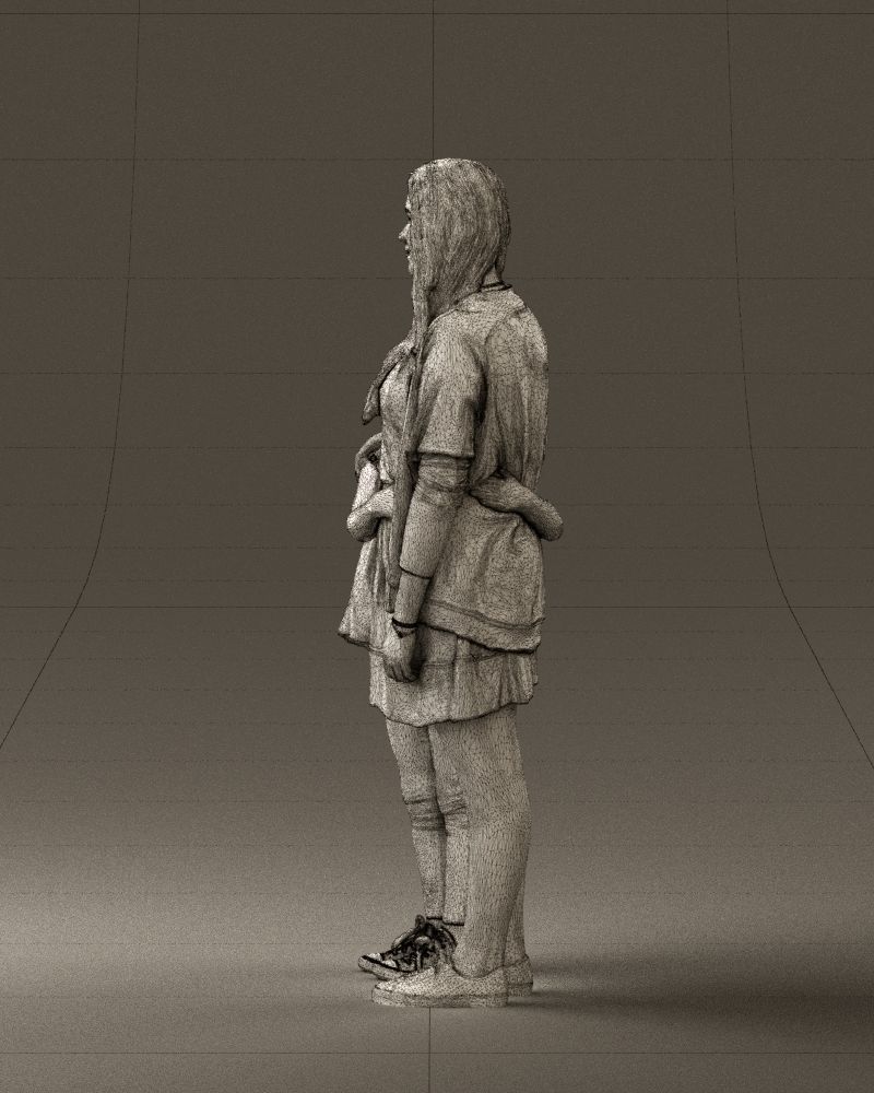 Mom with daughter 0600 3D Print Ready 3D print model_26