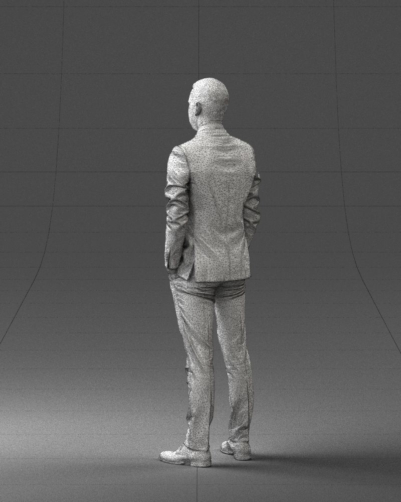 000191 Young Businessman in Suit Standing Pose 1012 3dp 3D print model_23