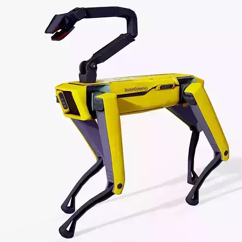 Boston Dynamics Spot Robot PBR Low-poly 3D model