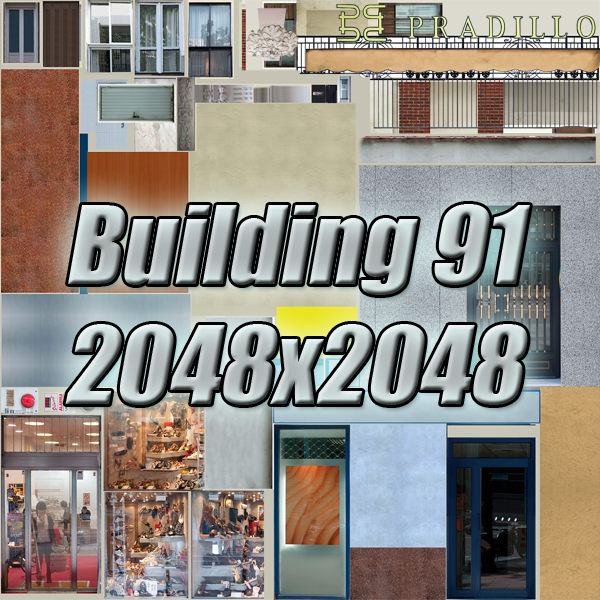 Building apartment Low-poly 3D model_10