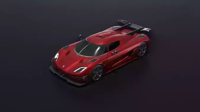 Koenigsegg Agera R Low-poly 3D model