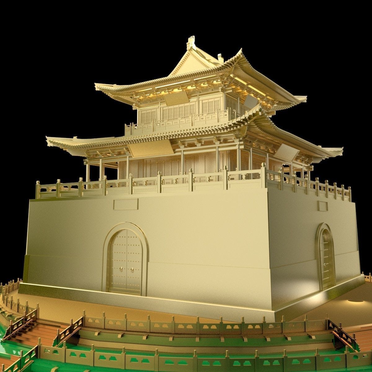 Chinese ancient  house   3D model_2