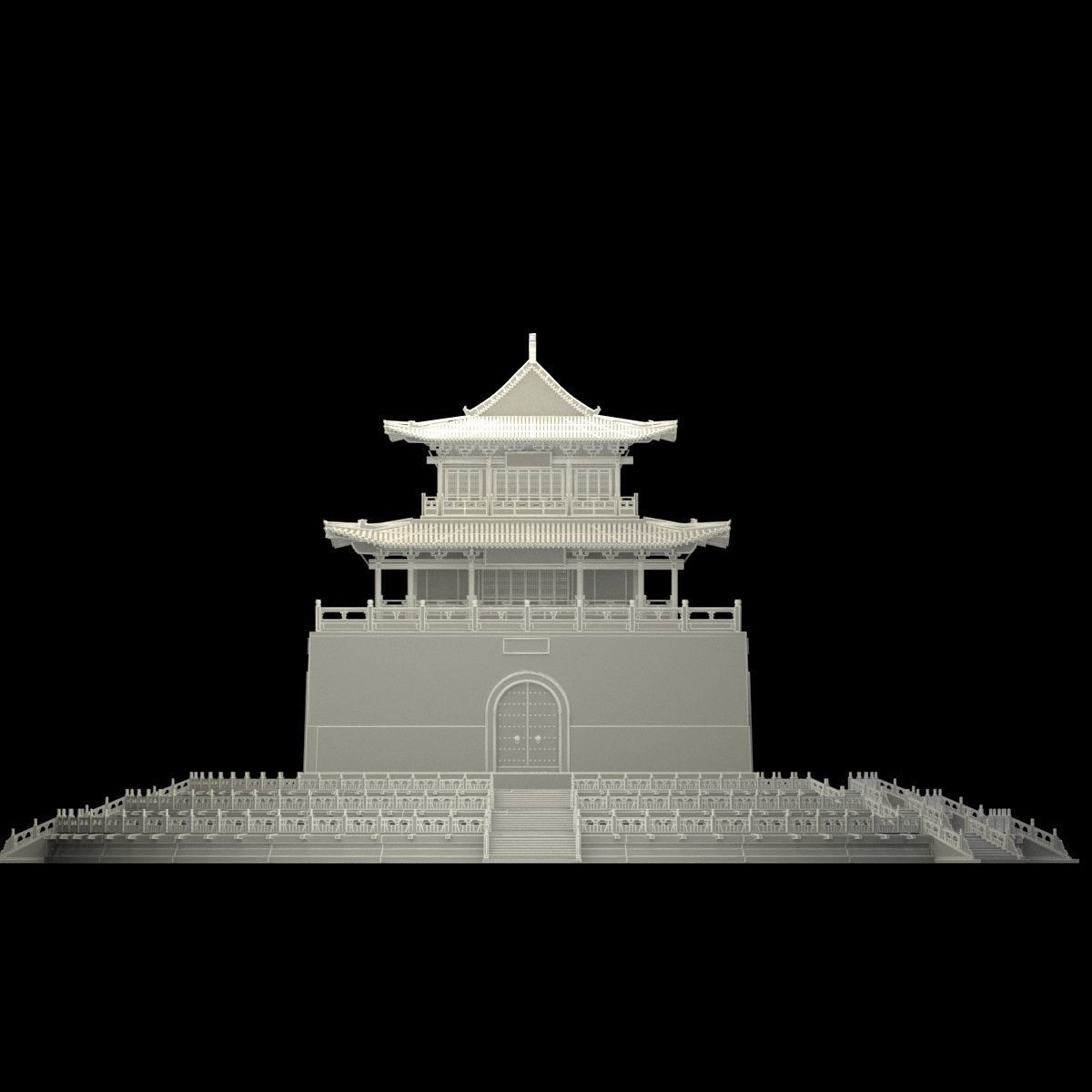 Chinese ancient  house   3D model_5