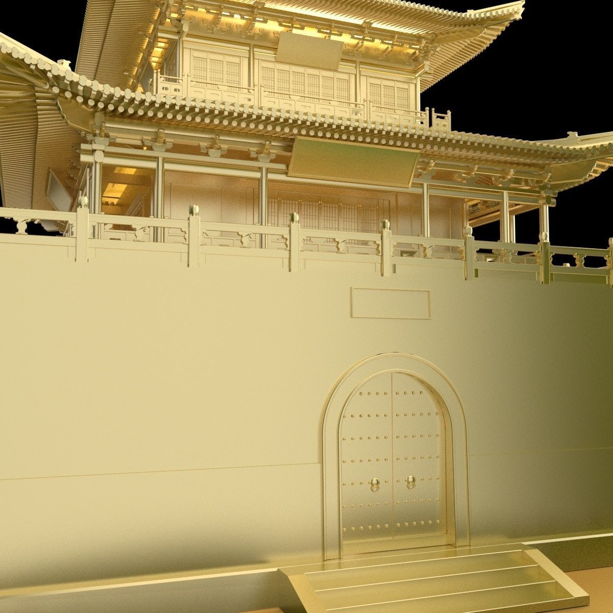 Chinese ancient  house   3D model_4