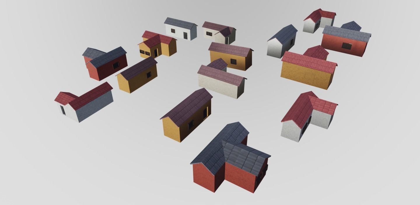 Isolated Nordic Sculpture Low-poly 3D model_11