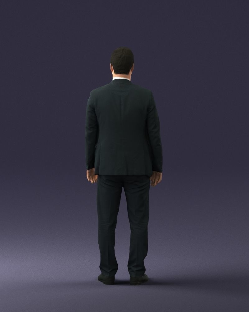 Young man in black suit 0637 3D model_18
