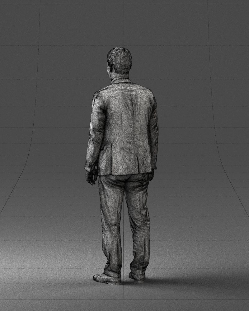 Young man in black suit 0637 3D model_17