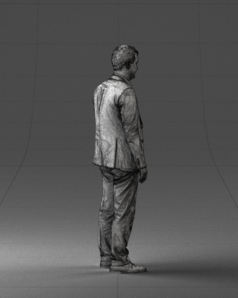 Young man in black suit 0637 3D model_26