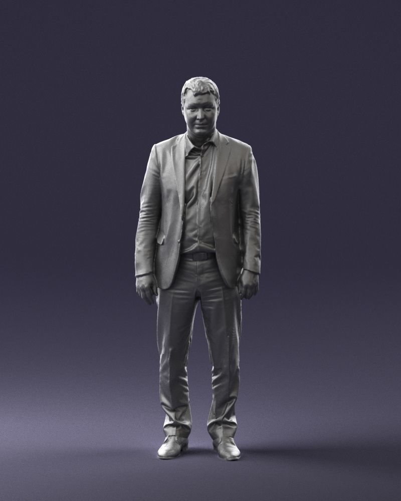 Young man in black suit 0637 3D model_37