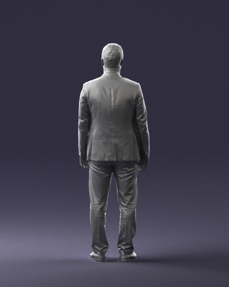 Young man in black suit 0637 3D model_19