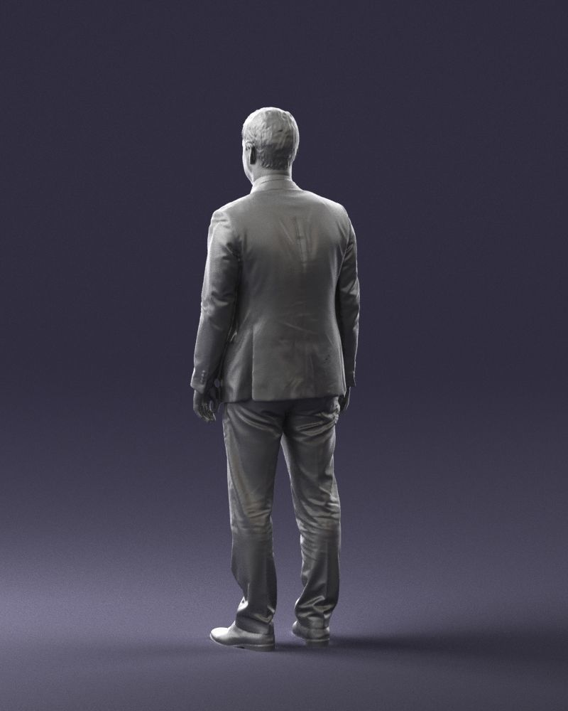 Young man in black suit 0637 3D model_16