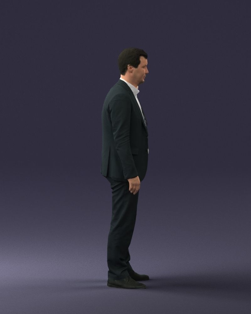 Young man in black suit 0637 3D model_27