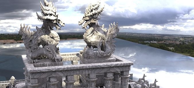 Dragon Temple Nile 3D model