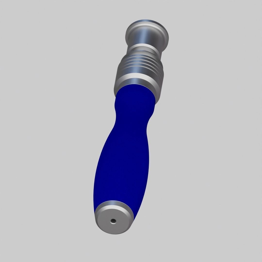 Orthopedic Straight Driver Handle 3D model_3