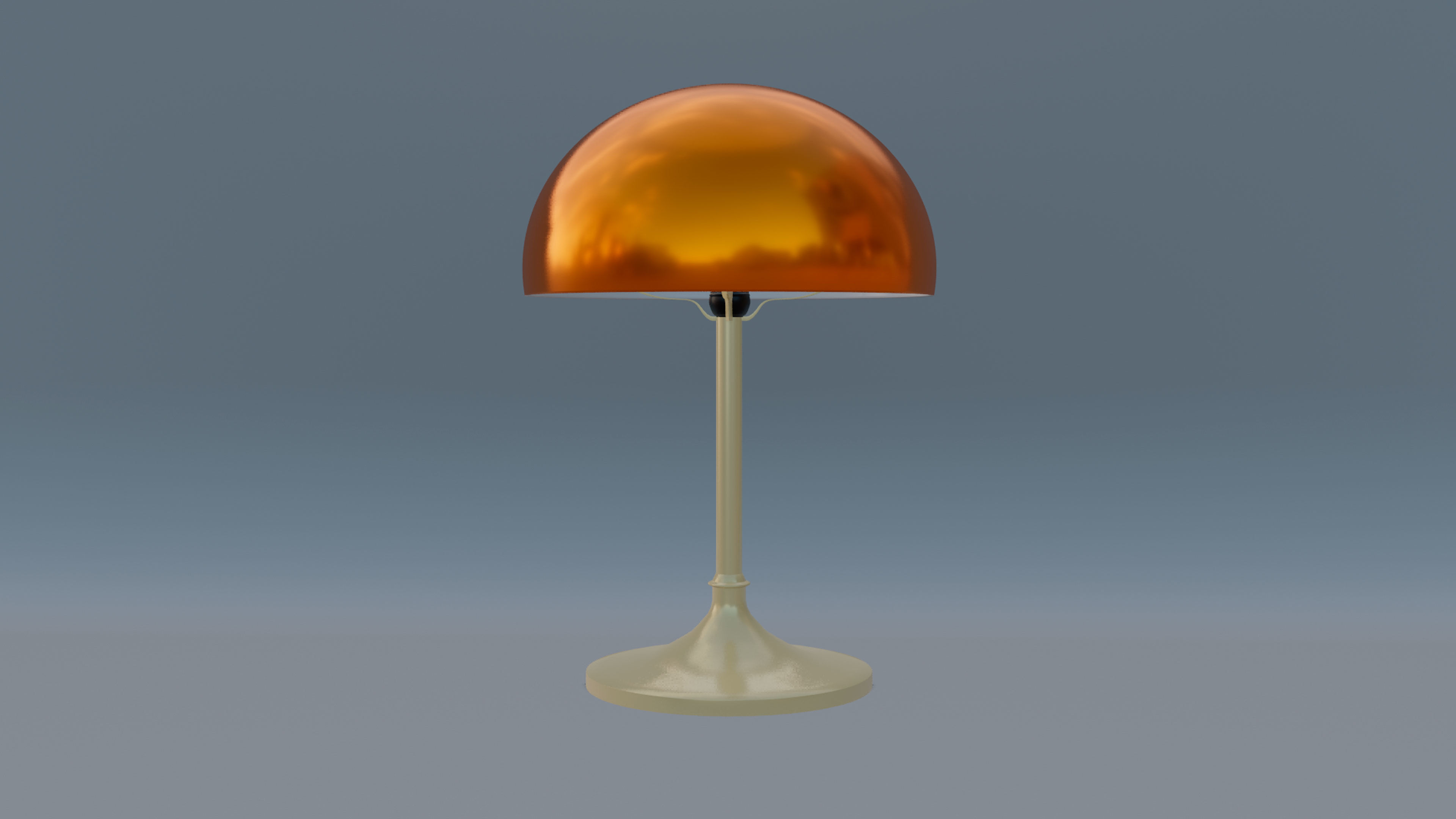 Bedside Lamp classic 1965 Low-poly 3D model_1