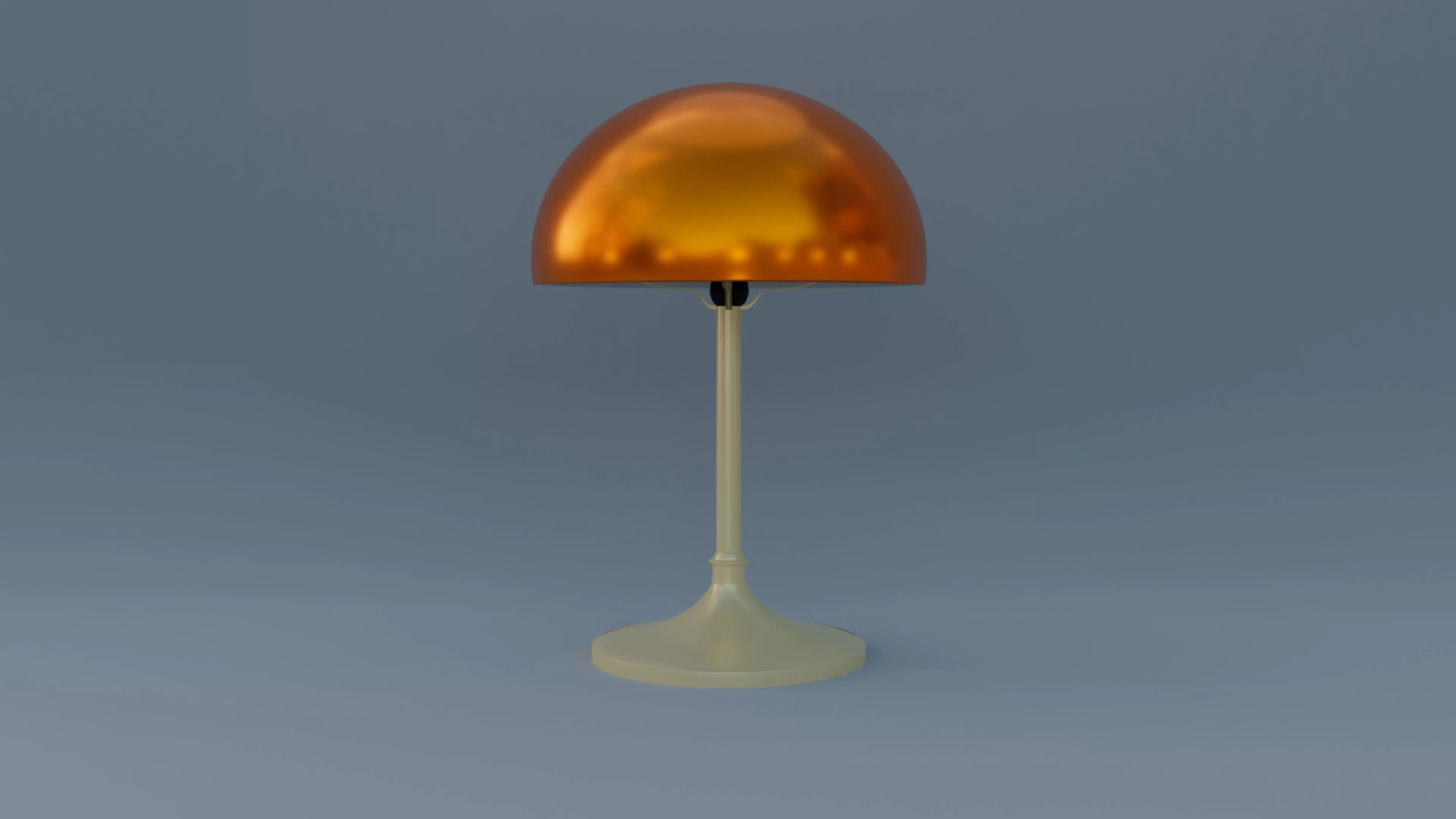 Bedside Lamp classic 1965 Low-poly 3D model_0