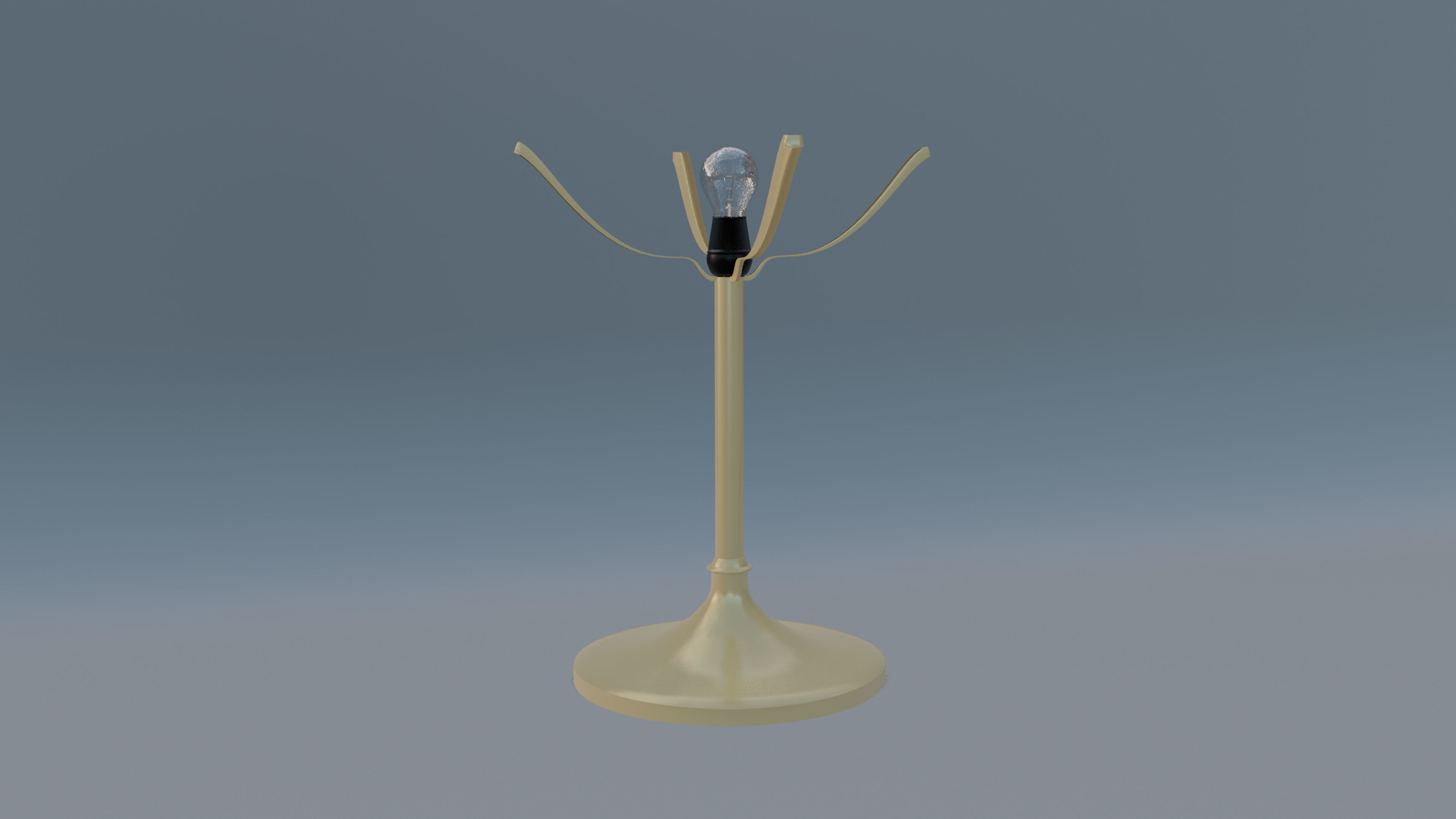 Bedside Lamp classic 1965 Low-poly 3D model_2