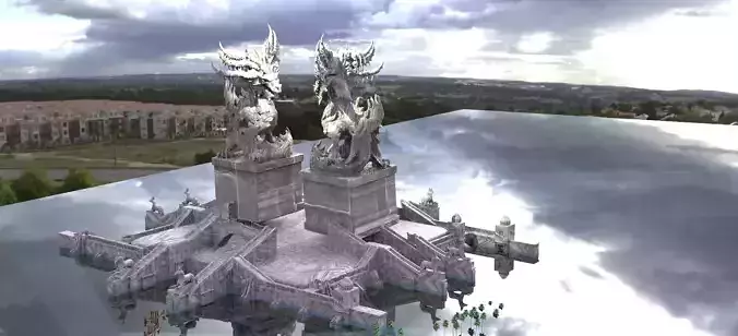 Dragon Temple Nile variation 3D model