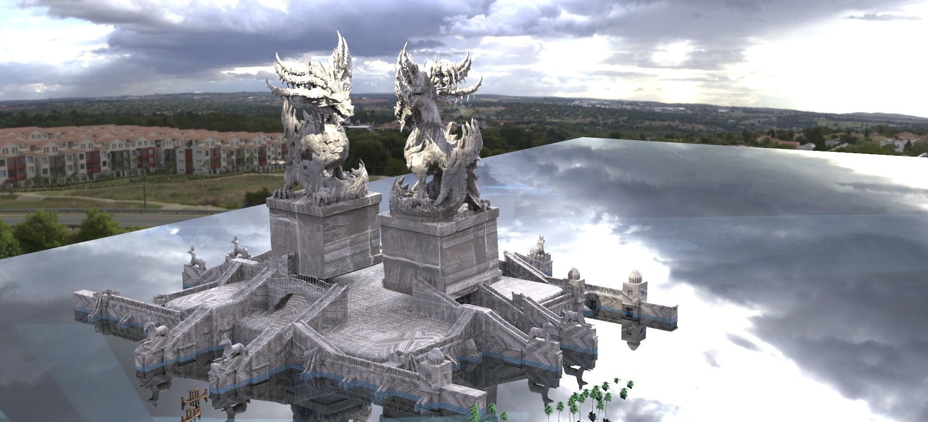 Dragon Temple Nile variation 3D model_1