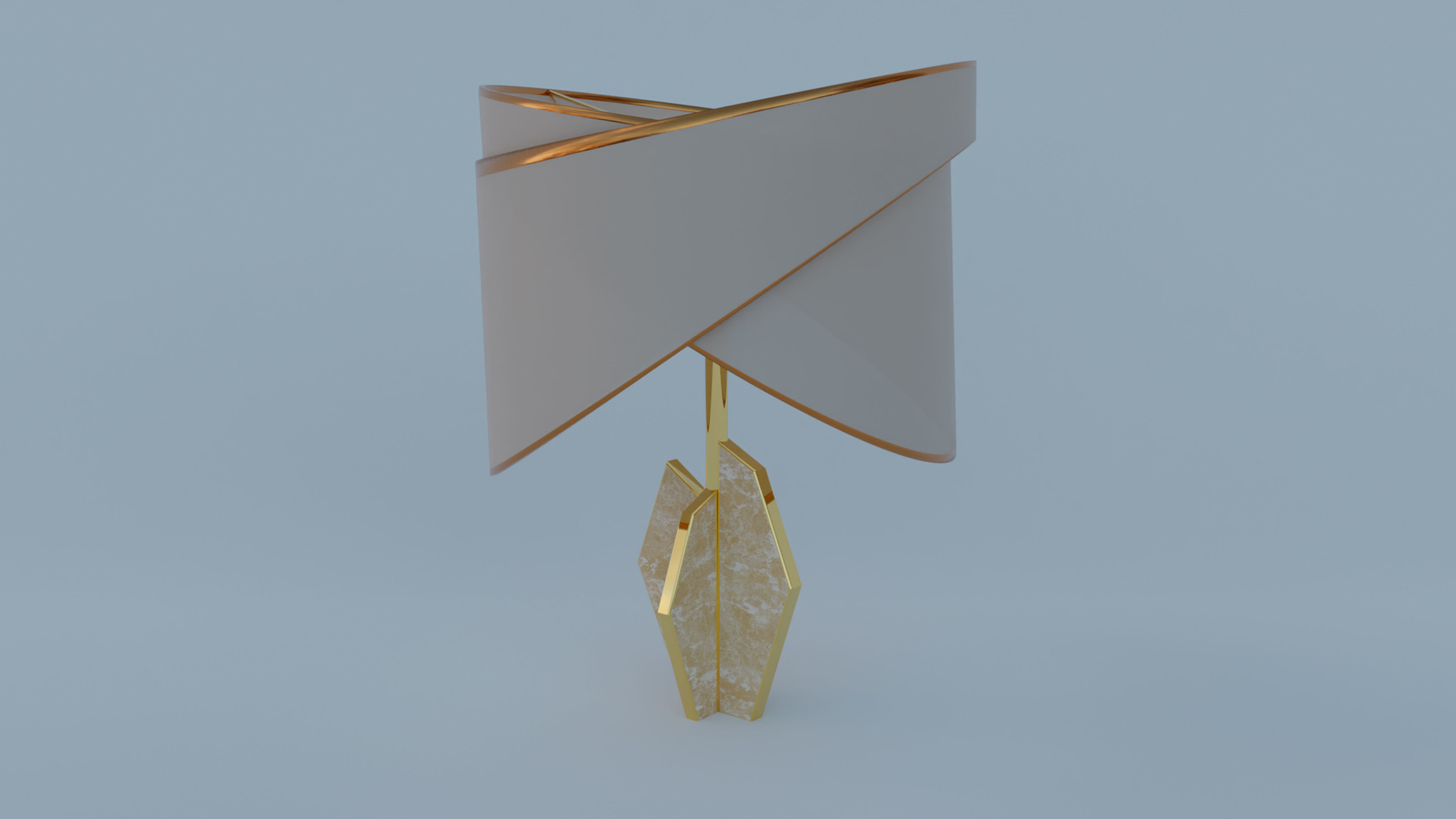Lamps Set 10 Low-poly 3D model_1