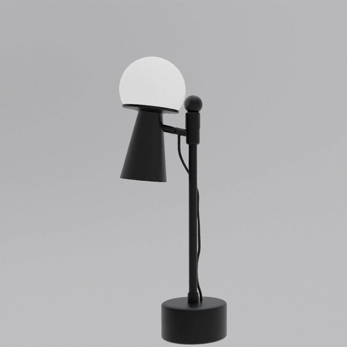 Lamps Set 10 Low-poly 3D model_10