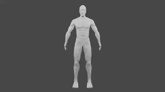 Base mesh man 3D model