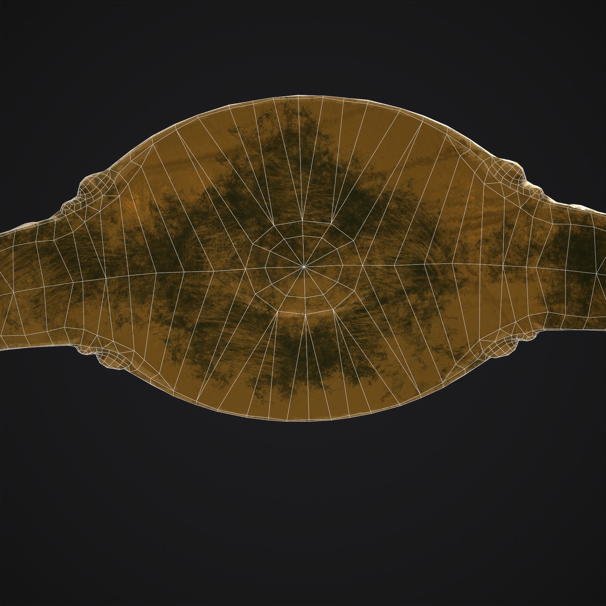 Byzantine Ring Low-poly 3D model_16