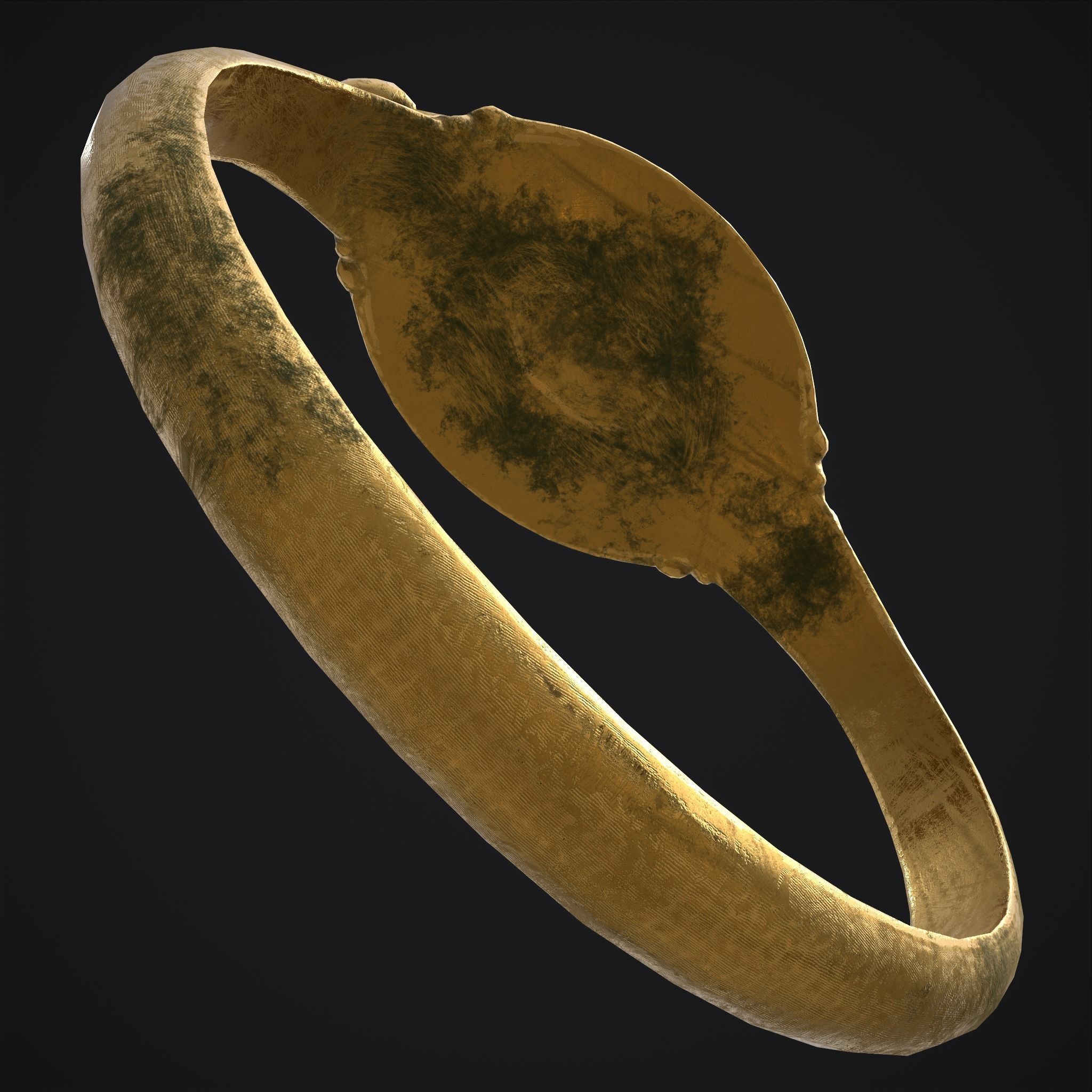 Byzantine Ring Low-poly 3D model_17