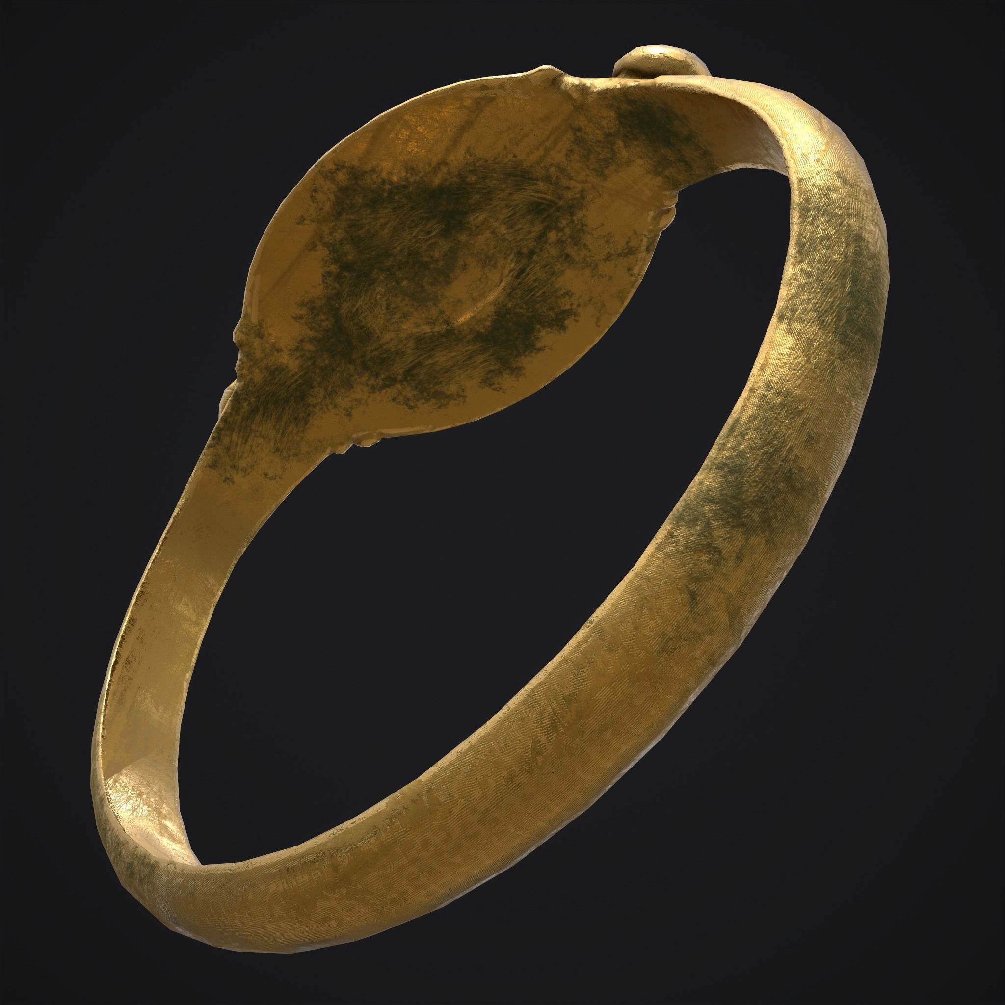 Byzantine Ring Low-poly 3D model_19
