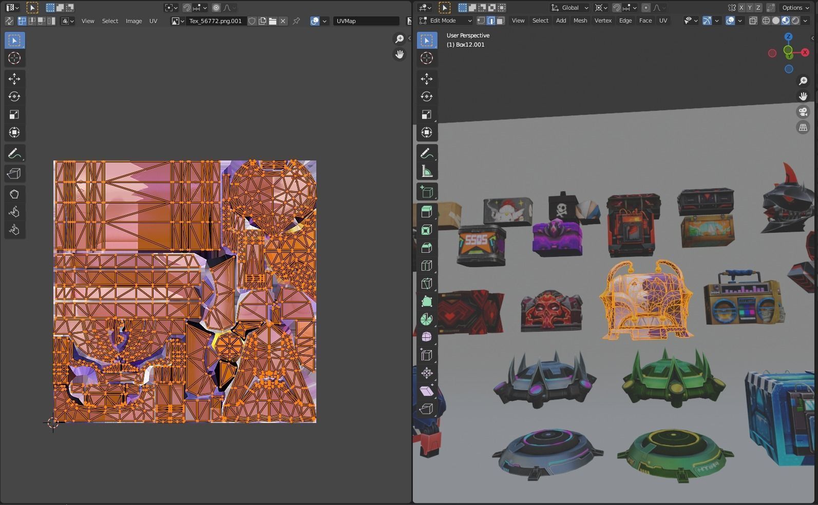 Box  Recycling-Blood-Coffin-Spikey Spine Loot Crate- 3D model_11