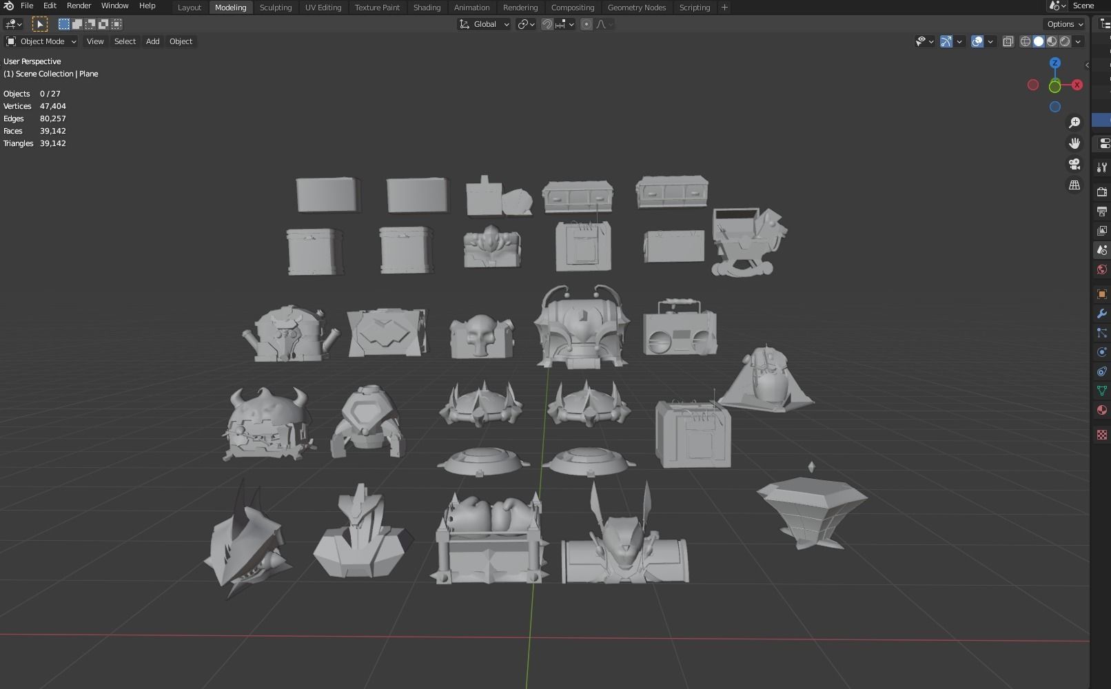 Box  Recycling-Blood-Coffin-Spikey Spine Loot Crate- 3D model_7