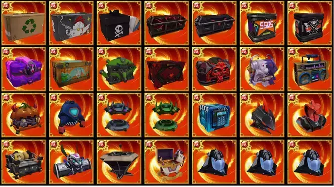 Box  Recycling-Blood-Coffin-Spikey Spine Loot Crate-