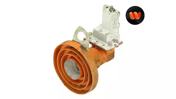 Satellite Dish Part Raw Scanned