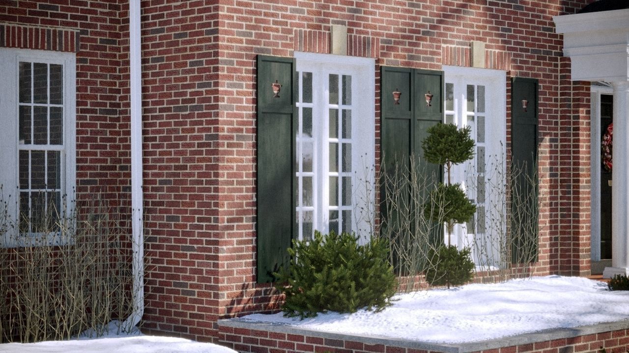 The most accurate copy of the house from the movie HOME ALONE  Low-poly 3D model_15