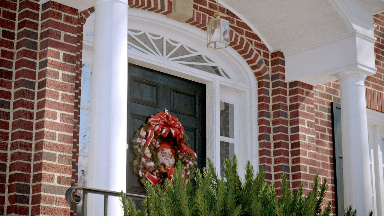 The most accurate copy of the house from the movie HOME ALONE  Low-poly 3D model_3