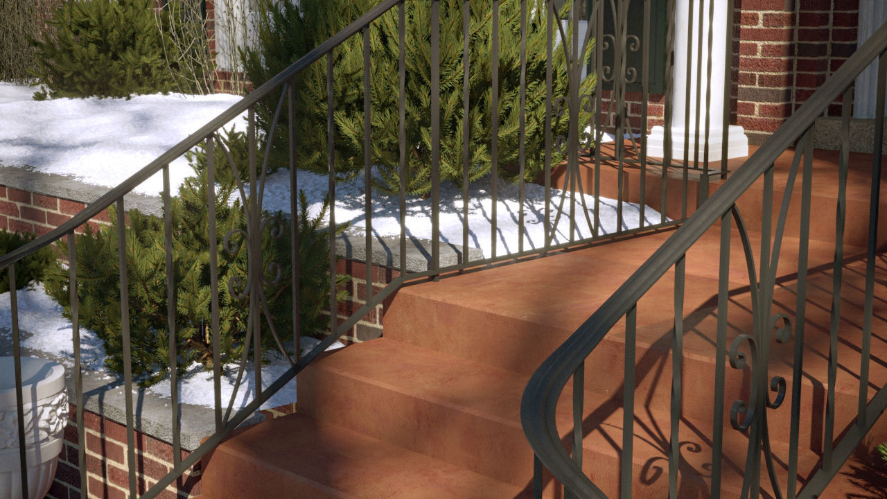 The most accurate copy of the house from the movie HOME ALONE  Low-poly 3D model_11