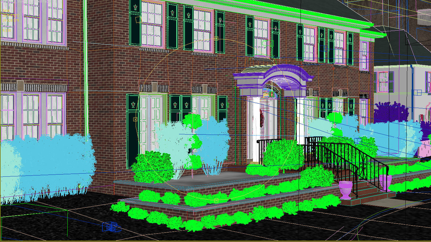 The most accurate copy of the house from the movie HOME ALONE  Low-poly 3D model_22