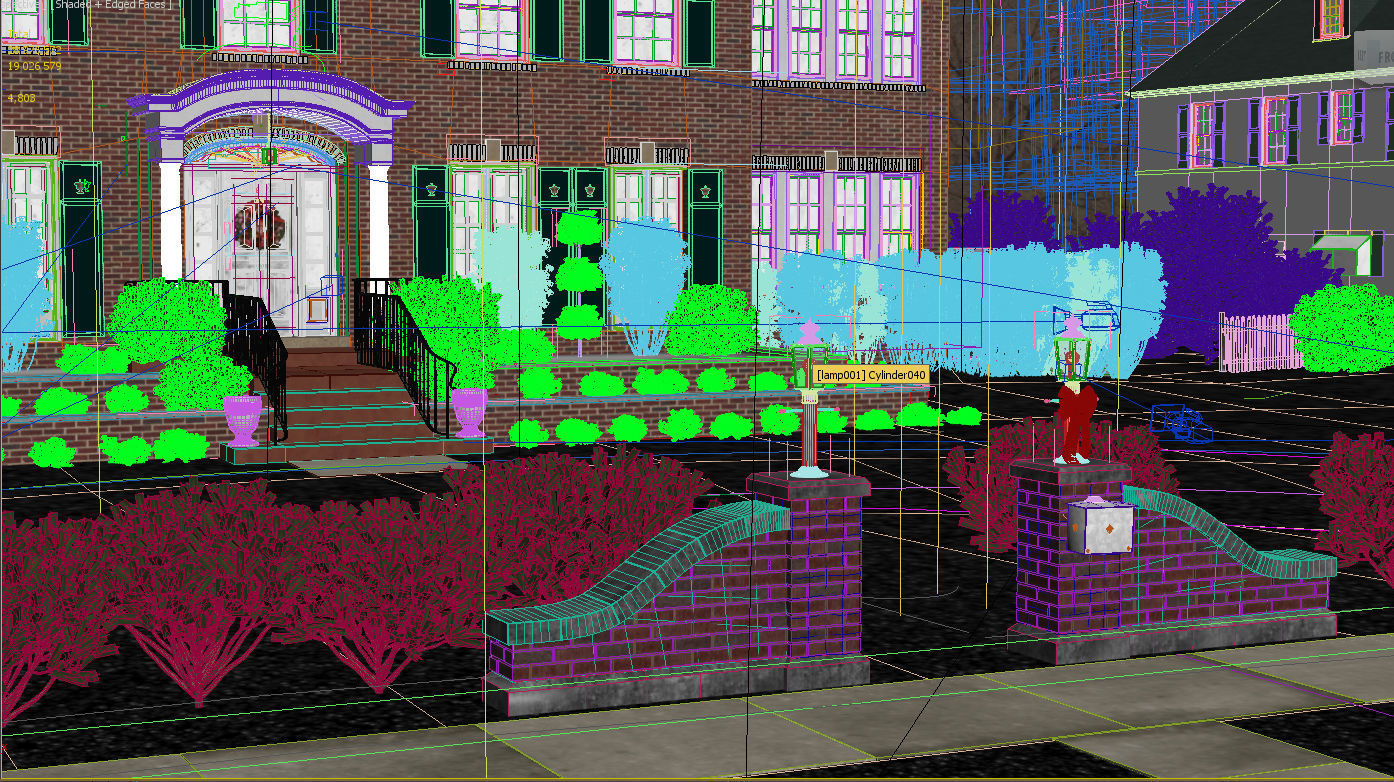 The most accurate copy of the house from the movie HOME ALONE  Low-poly 3D model_23