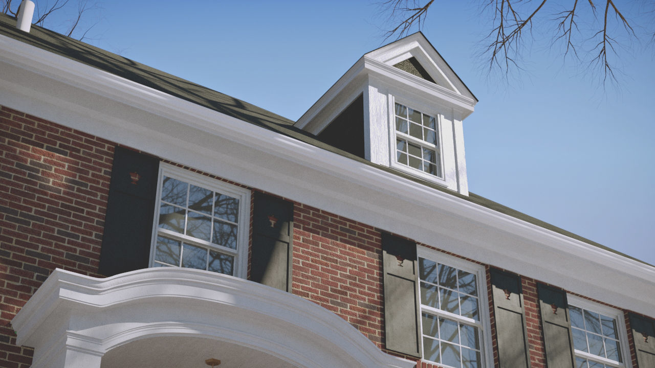 The most accurate copy of the house from the movie HOME ALONE  Low-poly 3D model_17
