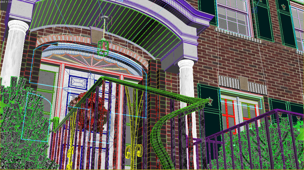 The most accurate copy of the house from the movie HOME ALONE  Low-poly 3D model_4