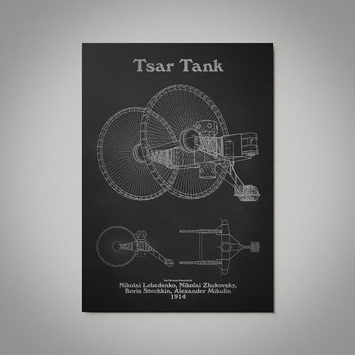 Tsar Tank Wall Picture 3D model